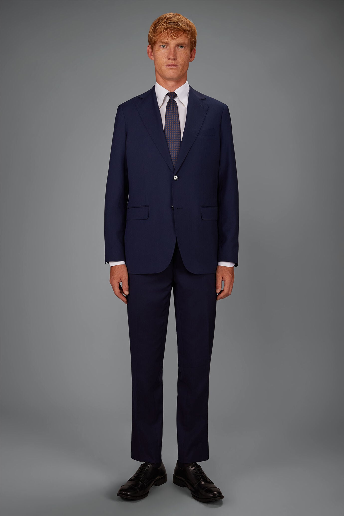 Costume droite bleu mix de tailles
